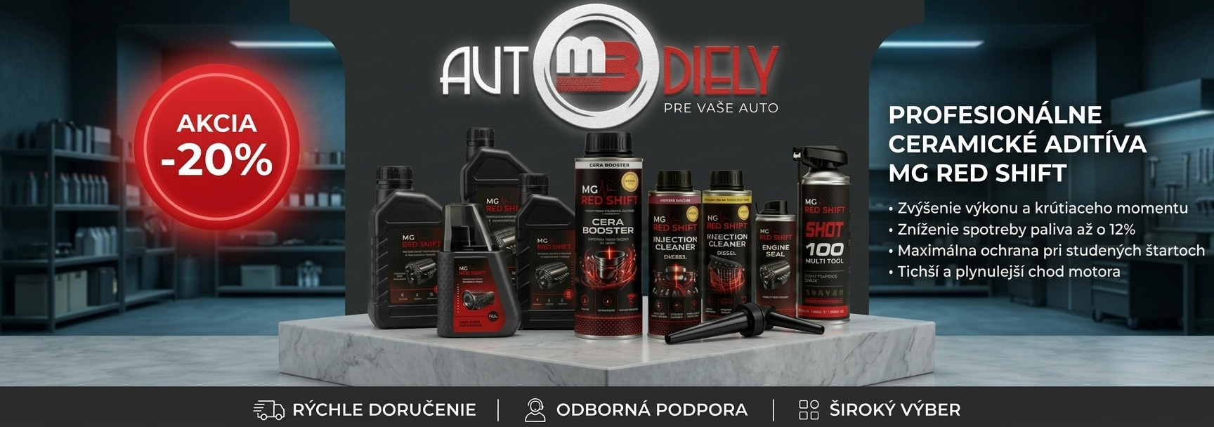 Akcia MG Redshift